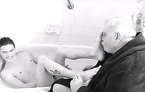 Fat Daddy Gives Boy a Massage and Foot Fetish Treatment