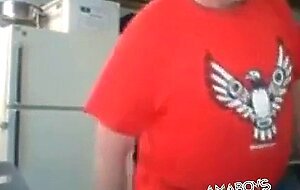 Dancing Daddy Bear Flashes His Big Cock on Webcam