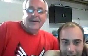Dancing Daddy Bear Flashes His Big Cock on Webcam