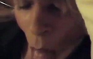 Crossdresser Gets a Mouthful of Cum