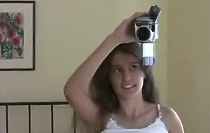 Tiny Tyler touching her pussy on cam