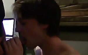 Twink Spits Out My Cum After a Big-Cock Blowjob