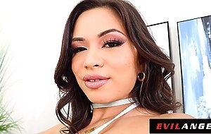 EVILANGEL Sexy Squirting SCARLETT ALEXIS Goes ASS to MOUTH