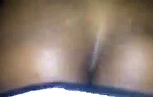 Black Bitch Takes Bareback Fuck from White Stud