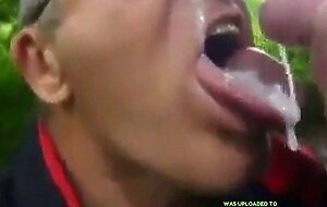 Outdoor Fun: Blowjob and Cum with a Sexy Man