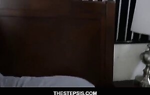 Blonde hot teen step sis kimmy granger takes stepbrother's dick inside her tight shaved pussy on the bed pov