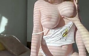 Pretty big boobs step sister loves riding hard dick after college
