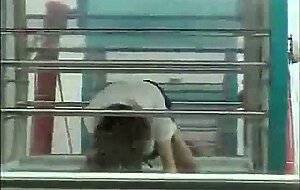 Japanese Girl Masturbates on a Ferris Wheel