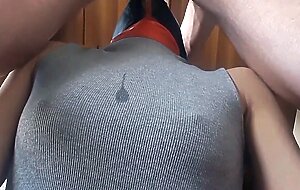 Milf takes big cock down her...