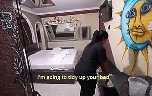 The dirty secret of a busty latina: the descent of a hotel maid