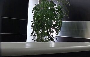 This slut got a chance to suck her CEOs dick in the bathroom at work