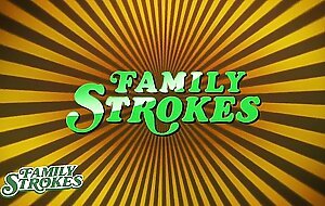 FamilyStrokes - Cheating stepmom & stepson Have Hard Rough Sex With Facial