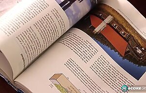 Horny Schoolgirl Kylie Quinn Cums on the Science Teacher's Desk