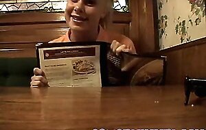 Teen in braces rubbing