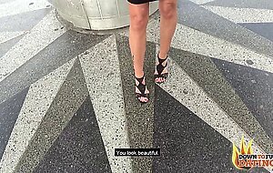 PublicSexDate - GORGEOUS BLONDE MILF SOPHIE LOGAN ROUGH DOGGYSTYLE AND OUTDOOR BJ