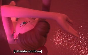 3DGSPOT - Tiny Trans Fucks With Giant Busty Trans! PORTUGUESE SUBTITLES! UNCENSORED SEX!
