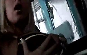 Busty girl in the carwash