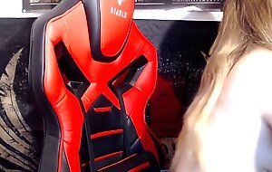 Sexy busty slut with perfect big ass fingering and fucking her tight hairy and wet pussy