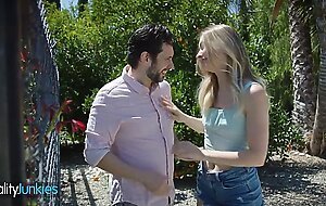 REALITYJUNKIES - Blonde Cutie Takes Things Further With Her Older Lover And Gets Filled To The Brim