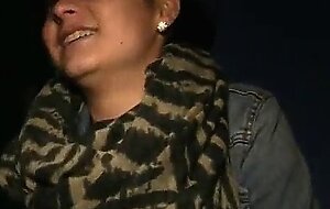 Amateur chick emily shows off her tits for cash