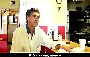 Amateur chick takes money for a fuck 5