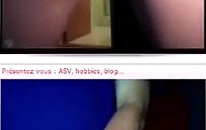 Girl shows and all plays with herself