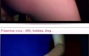 Girl shows and all plays with herself