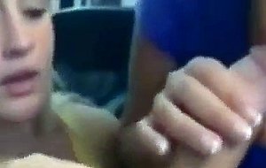   teen helps friend suck...