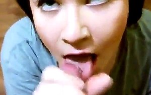 Hot beauty sucking cock