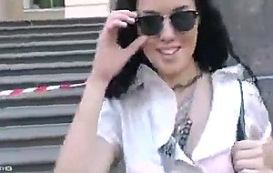 Teen cutie having sex in the park