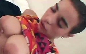 Hairy french chick with big tits