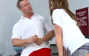 Tight teen in classroom seduced...