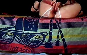 Amateur ass toying