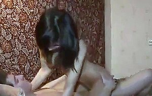 Teens brother and sister fucking cums in mouth