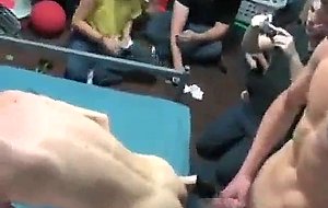 College boys anal fucking at all male dorm room party