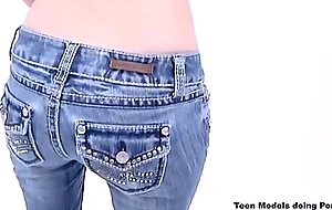 Teen girl not happy at casting audition photoshoot