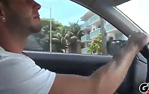 Cute lesbian cheerleaders in my car