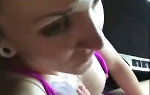 Girlfriend masturbates in the...