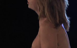 Brooklyn Lee rides on Derrick on building roof