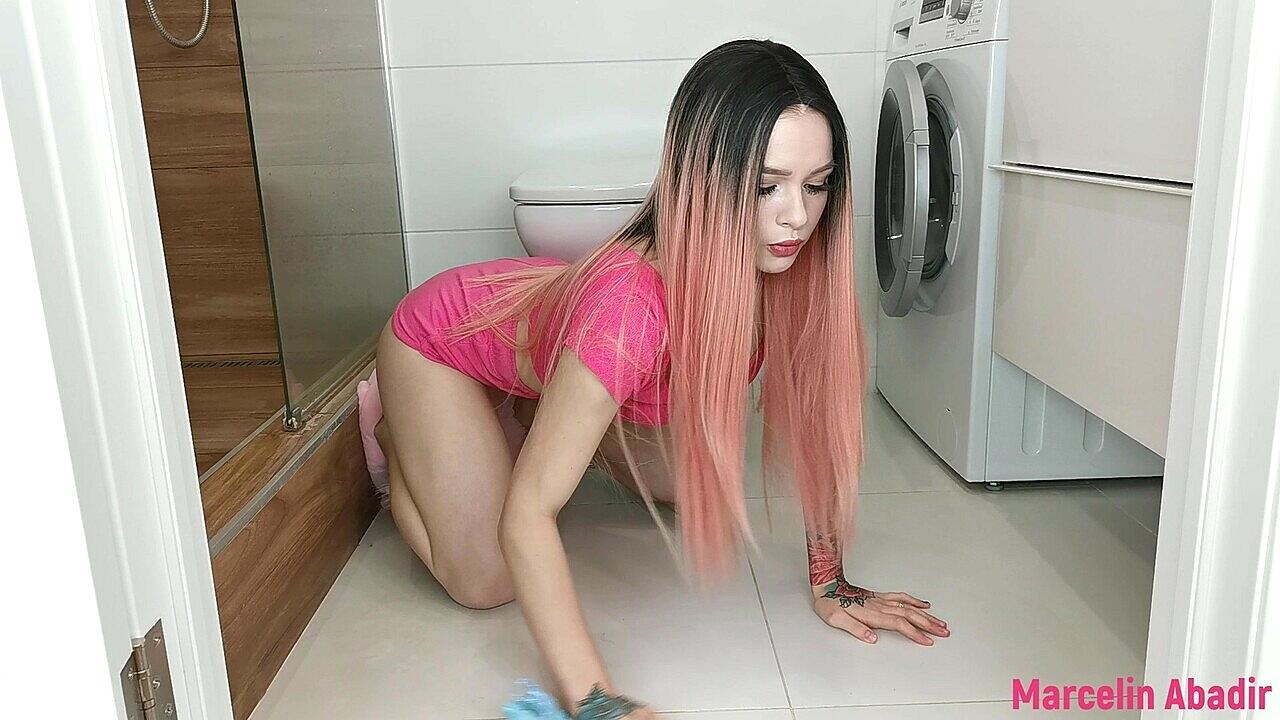Little Nympho Marcelin Abadir Getting Anally Banged In The Bathroom Amateur, Anal, Ass, Ass-Fucking, Pov