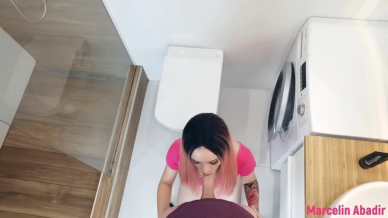 Little Nympho Marcelin Abadir Getting Anally Banged In The Bathroom Amateur, Anal, Ass, Ass-Fucking, Pov