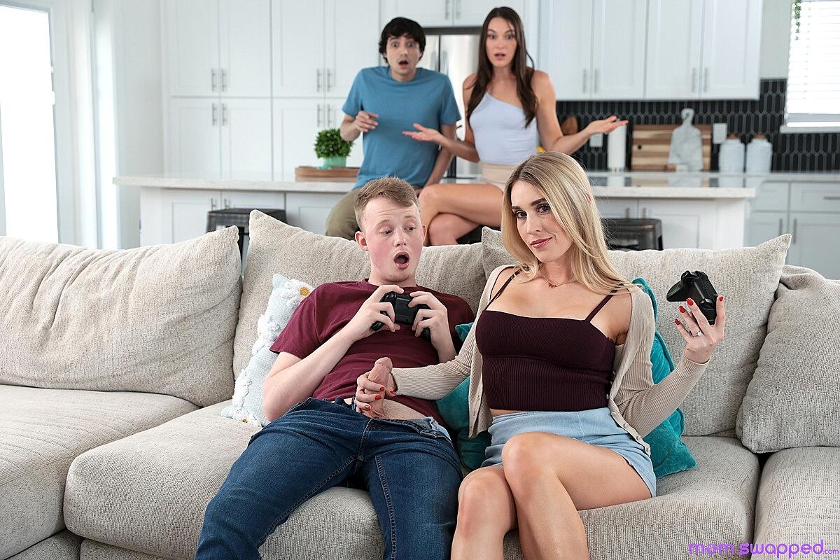 Sarah Taylor & Katrina Colt Swap Partners During Foursome Sex Big-Tits, Clothed, Handjob, Reality, Swingers