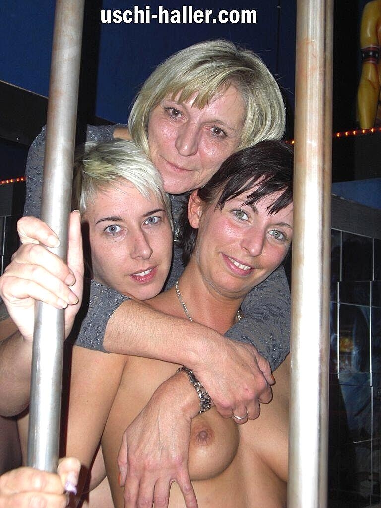 German Amateurs Pose In The Nude While Inside A Sex Cinema, Sandra B , Uschi Haller Amateur, Milf, Natural-Tits, Short-Hair, Smoking