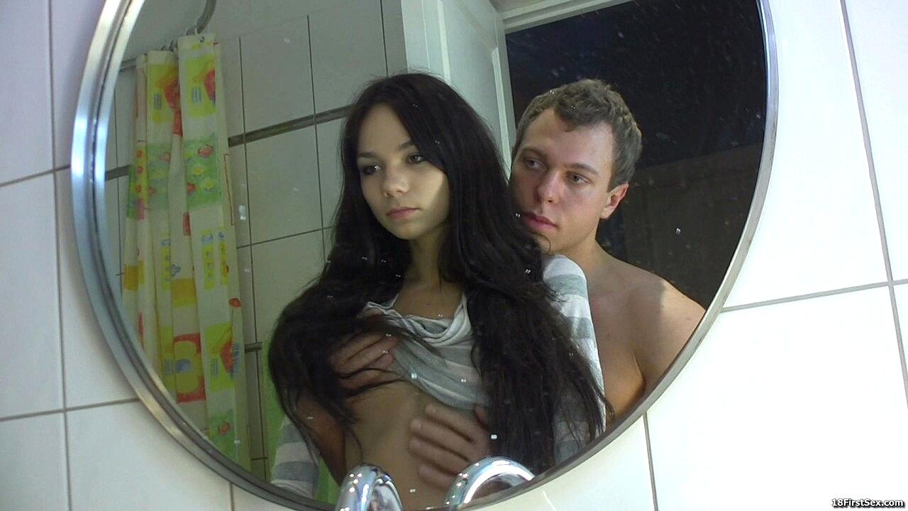 Brunette Teen Beauty Karina Gets Fucked From Behind By Her Bf In The Shower, Mimi Yuliya Amateur, Ass-Fucking, Bath, Doggy-Style, Hardcore