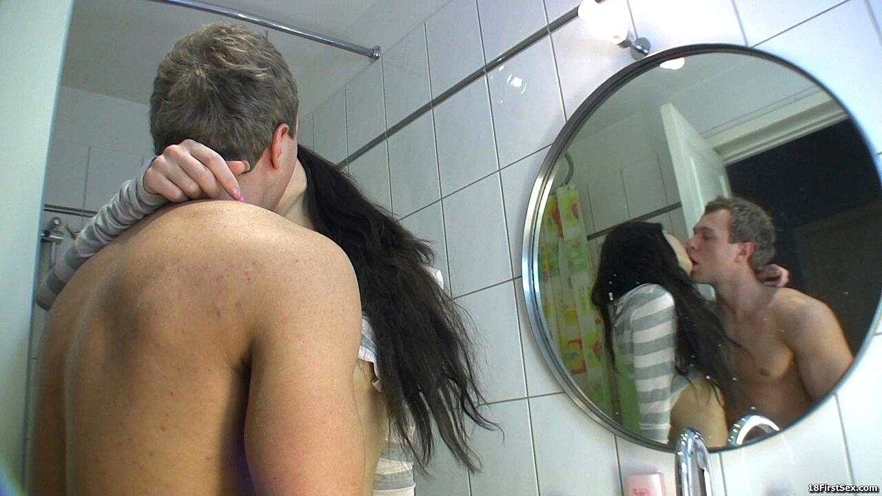 Brunette Teen Beauty Karina Gets Fucked From Behind By Her Bf In The Shower, Mimi Yuliya Amateur, Ass-Fucking, Bath, Doggy-Style, Hardcore